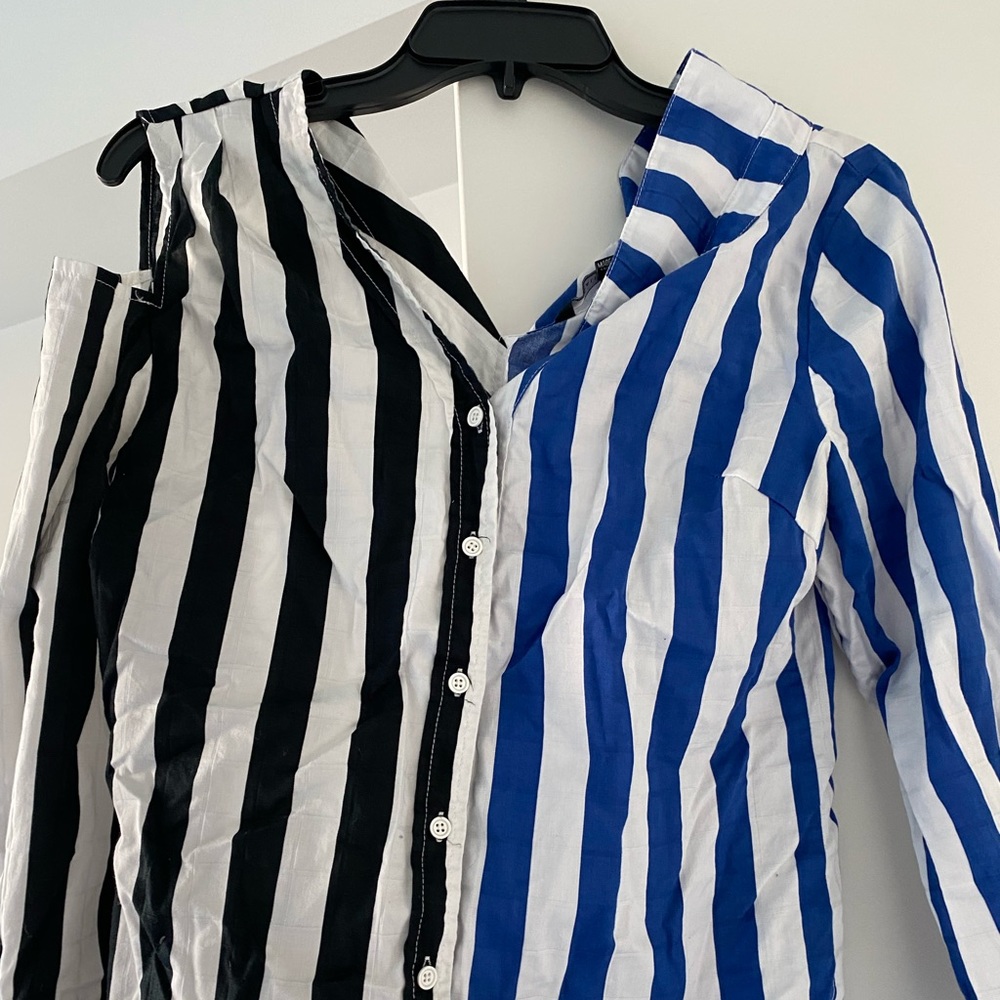 Walter baker. Striped button up.